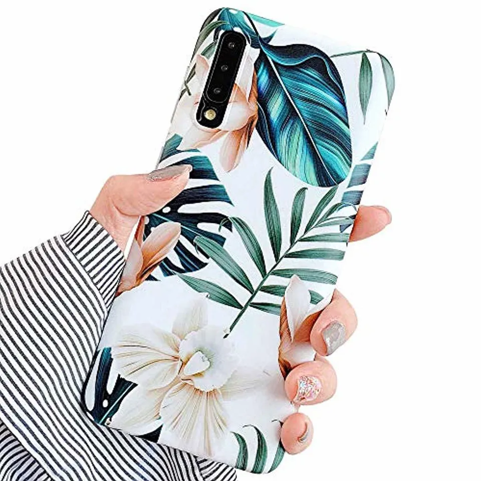 Redpepper Galaxy A70 Custodia Fiori TPU Verde 6.7"