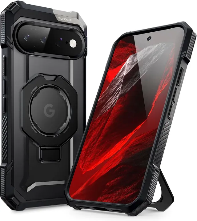 Redpepper Pixel 11 Pro XL Cover Rugged Nera con Stand