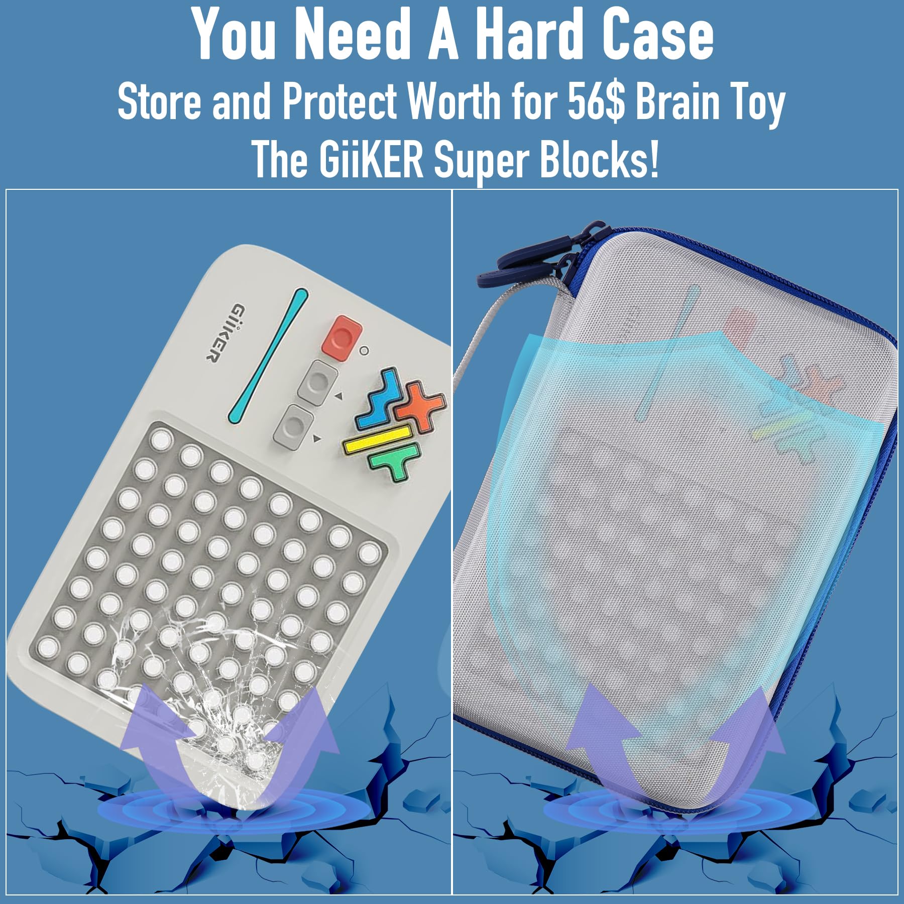 Aenllosi Toy Case custodia GiiKER Blocks EVA nera