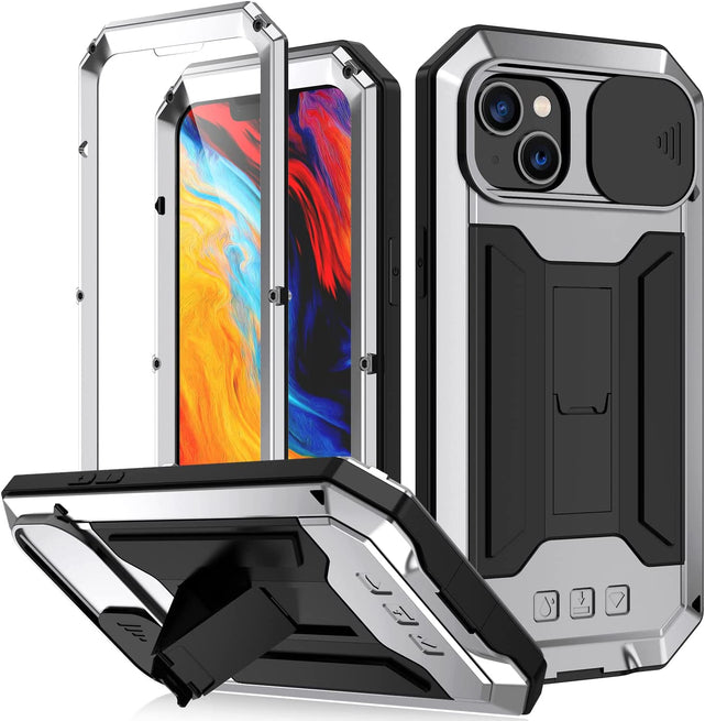 Redpepper iPhone 14 Pro Cover Alluminio con Cavalletto