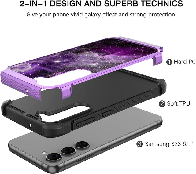 Redpepper Galaxy S23 Cover Nebula Glow 6.1 Slim Antiurto