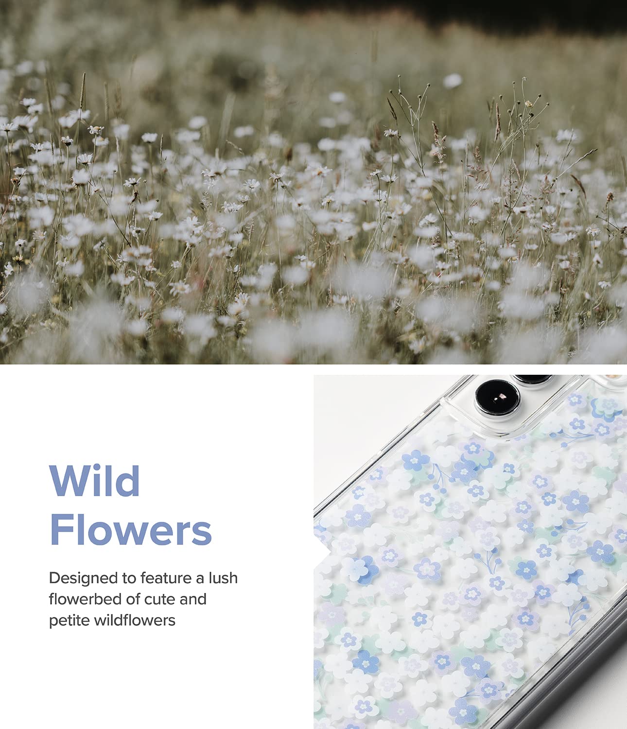 Ringke Fusion Design Cover S22 Plus 5G Wild Flowers Fiori