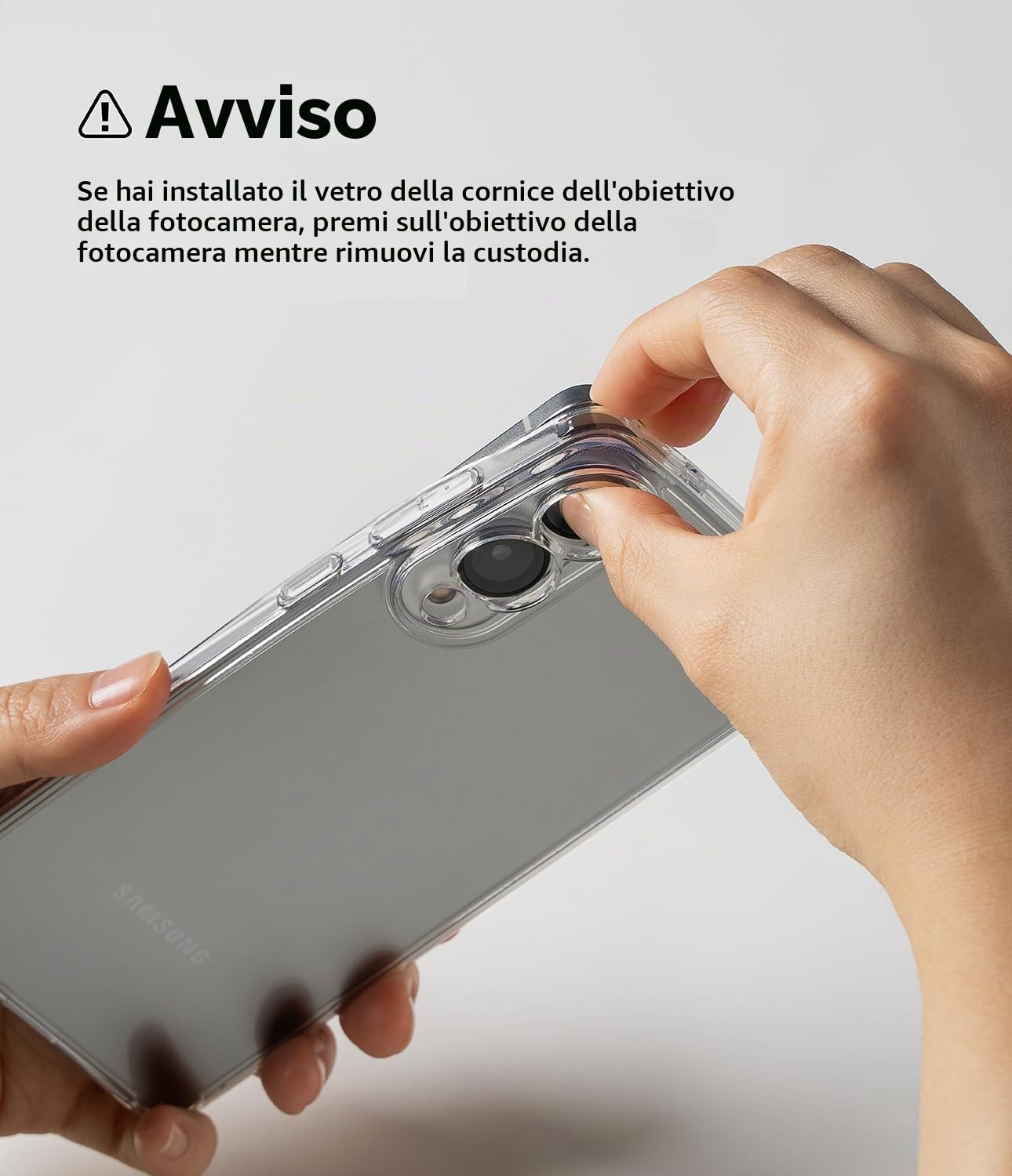 Ringke Fusion Cover Galaxy S25 Edge Trasparente Clear antiurto