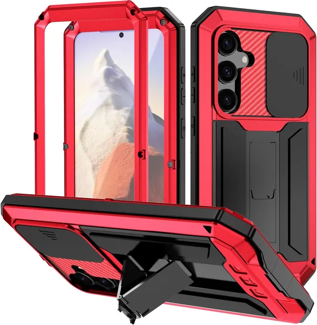 Redpepper Galaxy S25 5G cover metallo nera Gorilla Glass