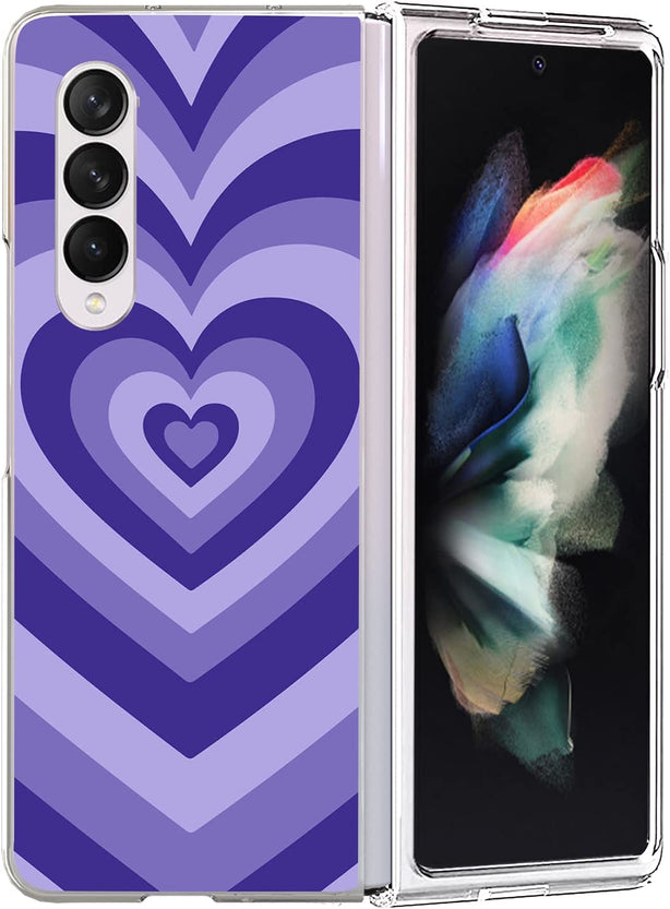 Redpepper Galaxy Z Flip 4 Cover Viola Cuori in TPU