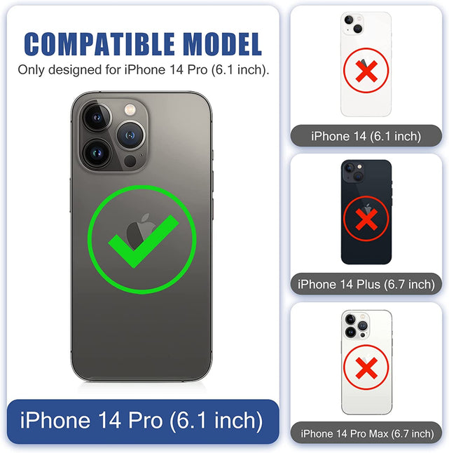 Redpepper Apple Cases cover iPhone 14 Pro corazzata trasparente