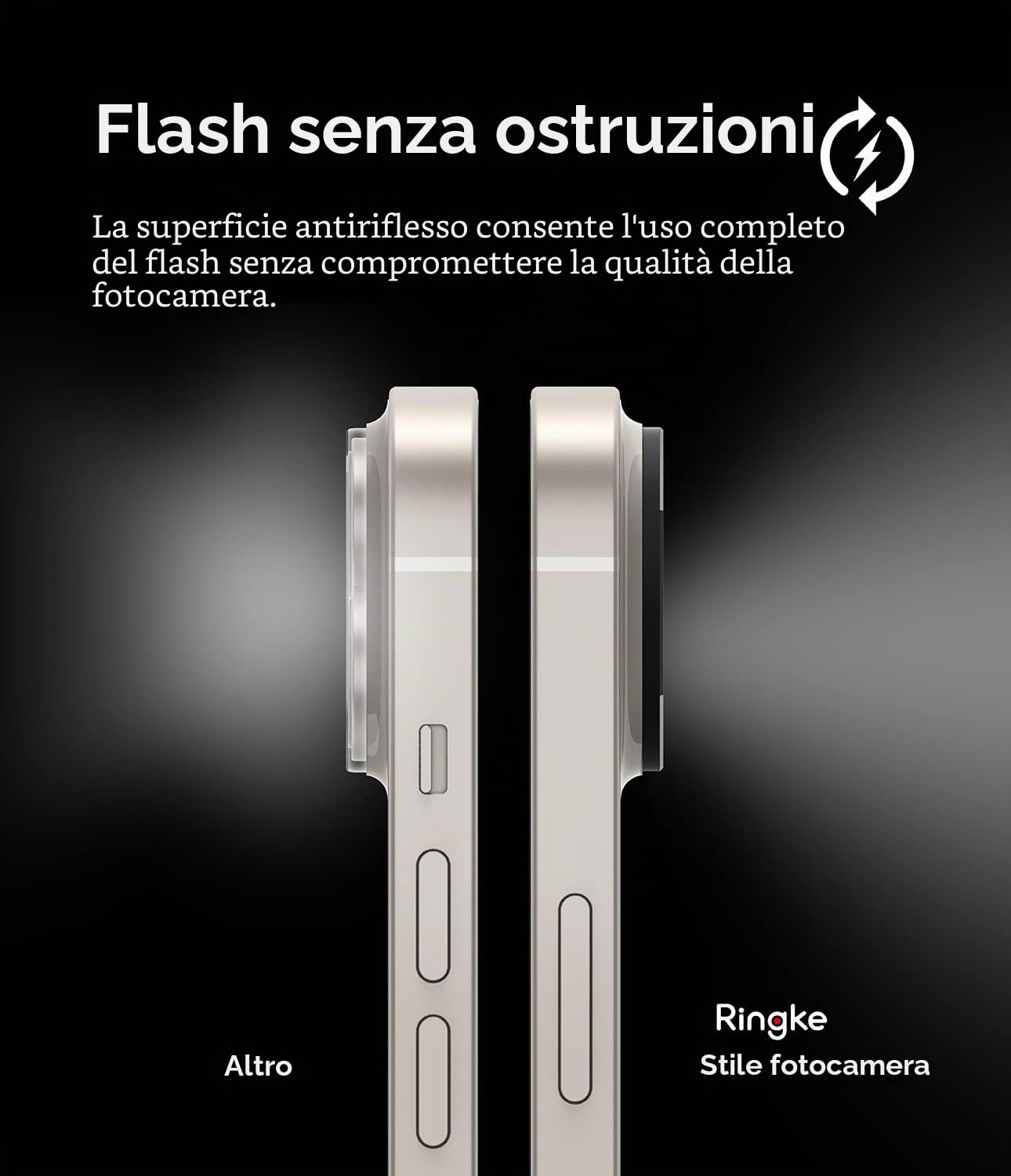 Ringke Camera Styling iPhone 14 protezione fotocamera nero