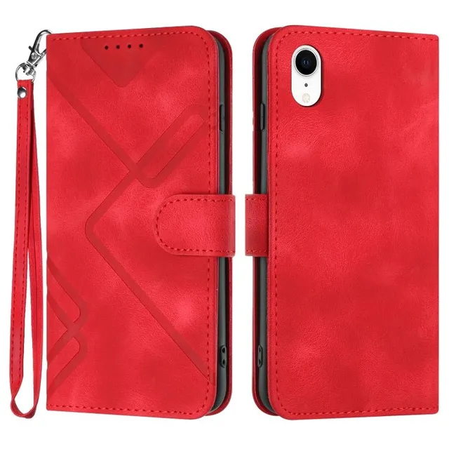 Redpepper Apple Cases cover iPhone XR pelle portafoglio nera