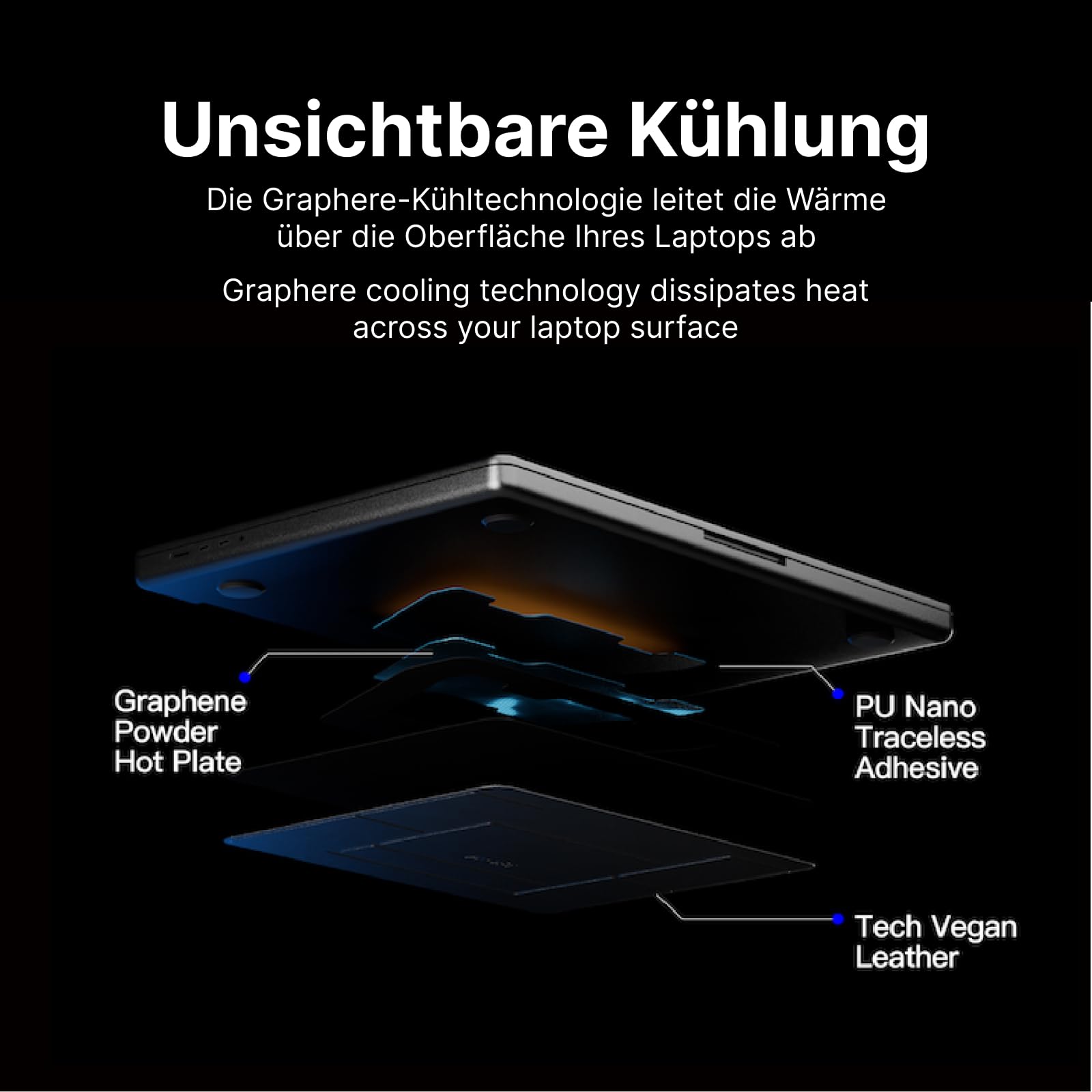 MOFT Invisible Series supporto MacBook 16" grigio grafene