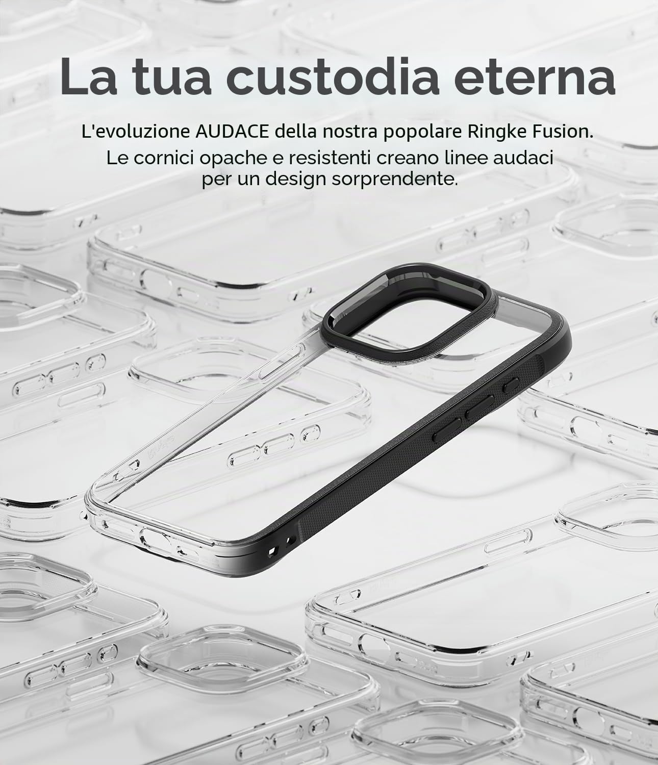 Ringke Fusion Bold Cover Nera per iPhone 15 Pro Max