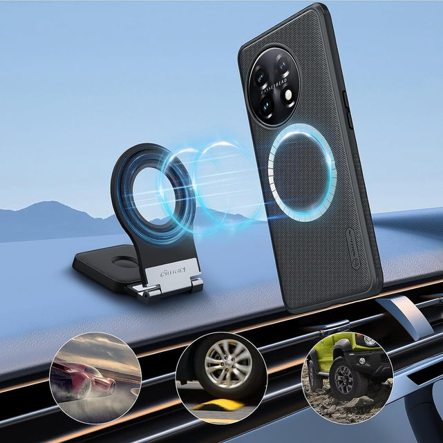 Redpepper OnePlus 11 Cover Magnetica Frosted Nero 6.7"
