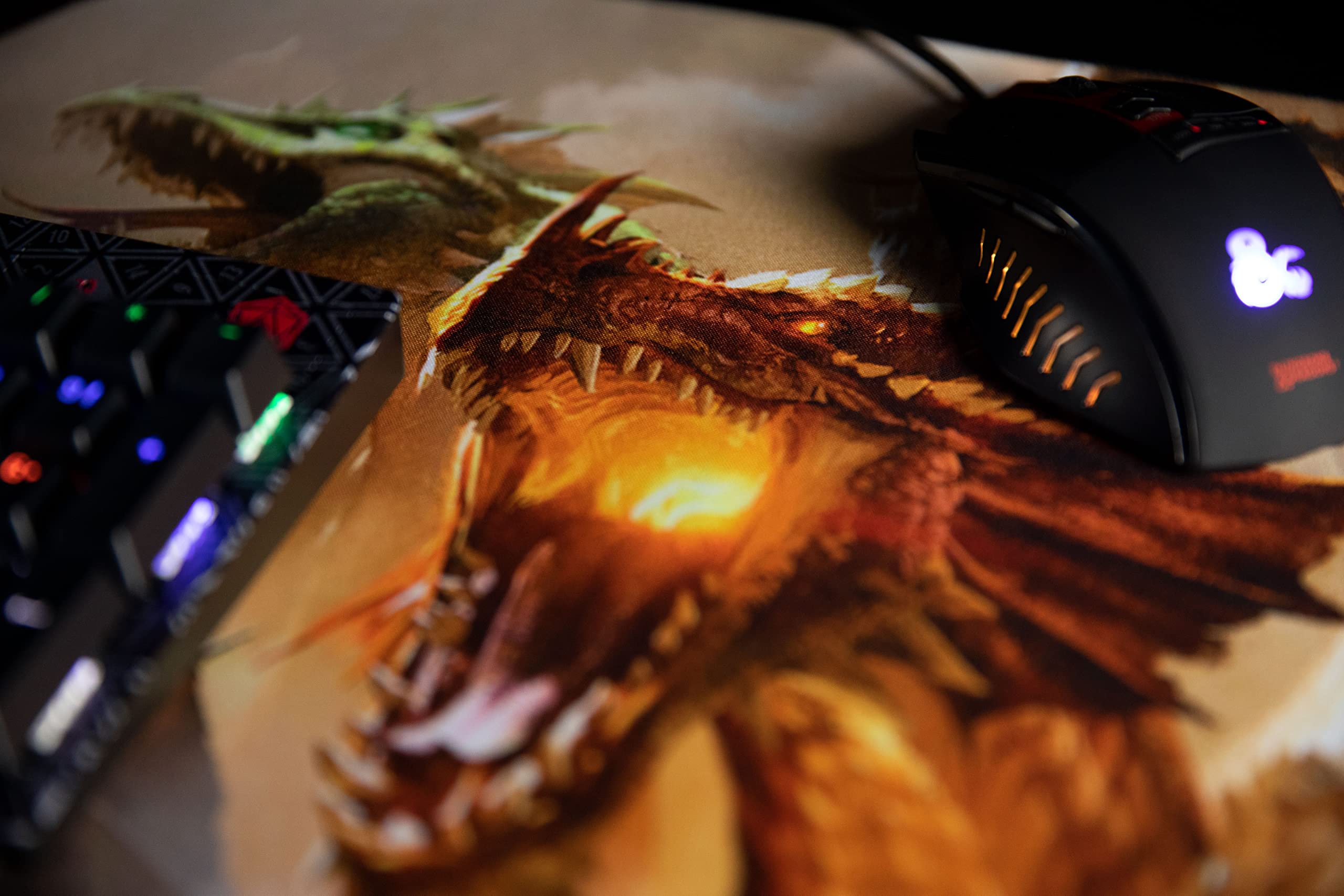 Konix Mouse pads tappetino mouse XXL 90x46 D&D Tiamat antiscivolo