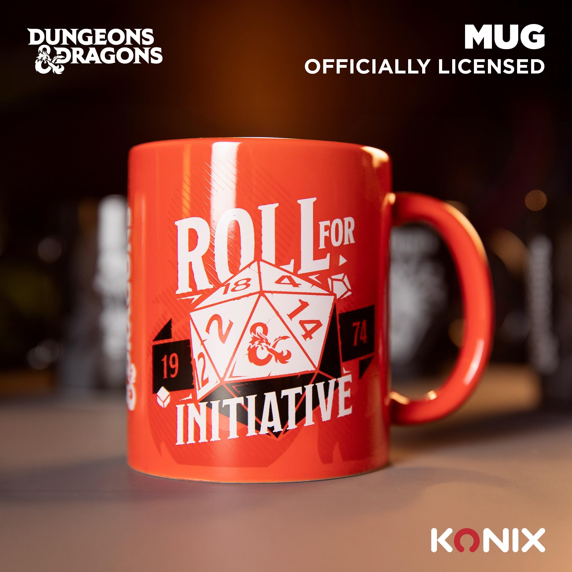 Konix Dungeons & Dragons tazza ceramica 320 ml rossa