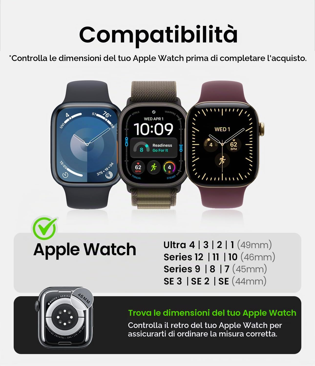 Ringke Sports Air Loop cinturino Apple Watch nylon Black