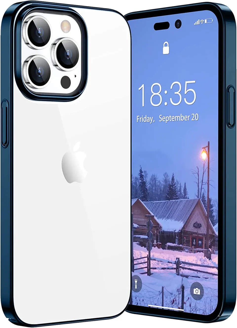 Redpepper iPhone 14 Pro Max Cover Trasparente Antiurto Sottile