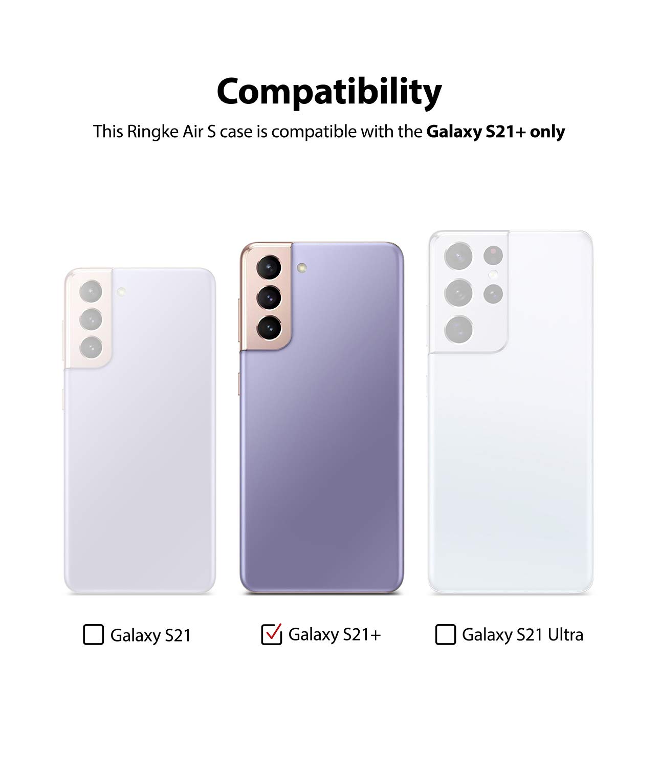 Ringke Air S Galaxy S21 Plus cover grigia TPU sottile