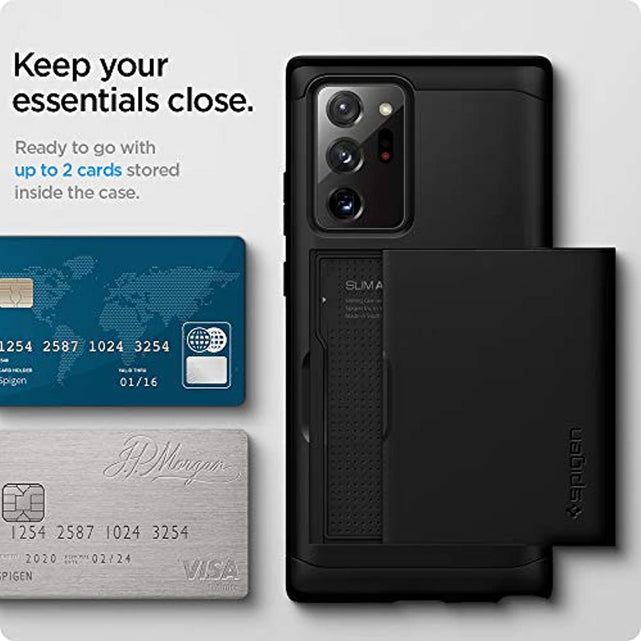 Redpepper Note 20 Ultra Cover Wallet 2 Carte Antishock Slim