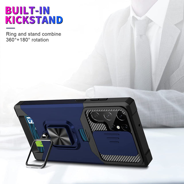 Redpepper Galaxy Cases S22 Ultra Cover Antishock Anello Carte