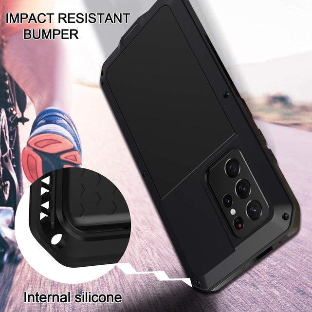 Redpepper Galaxy S23 Ultra Cover in Metallo Antiurto Full Body