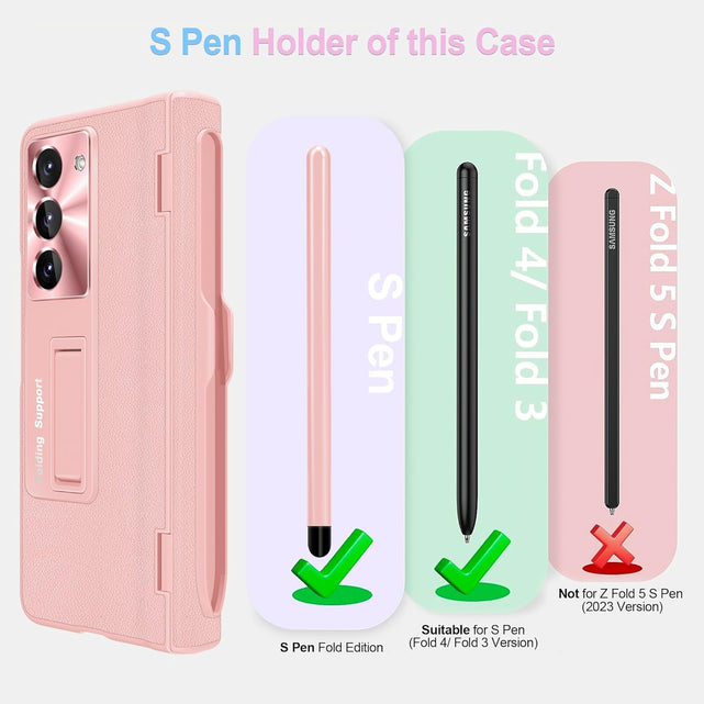 Redpepper Galaxy Z Fold 5 cover oro rosa con penna rigida