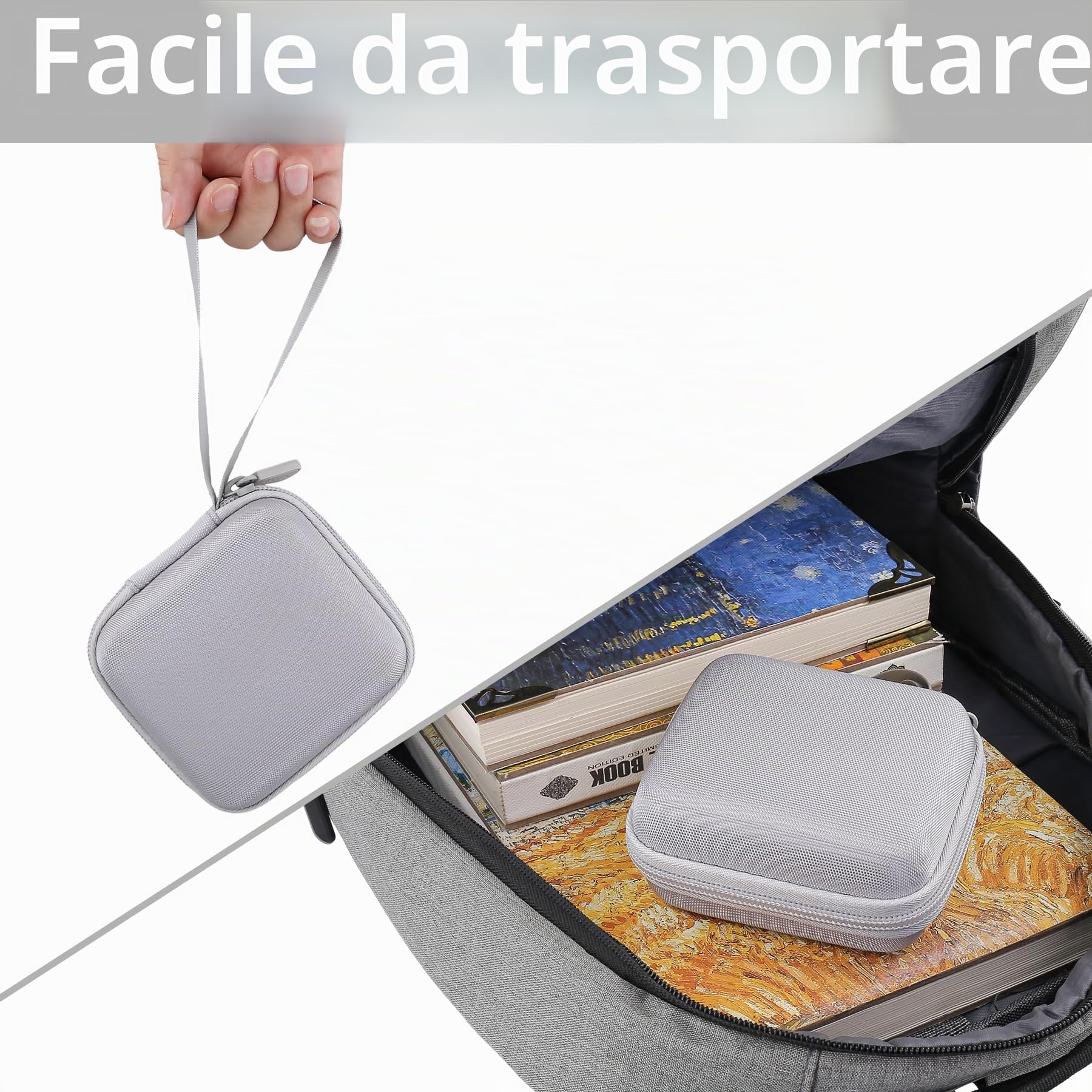 Aenllosi Printer Case Custodia PRT Mini Etichettatrice EVA Nera
