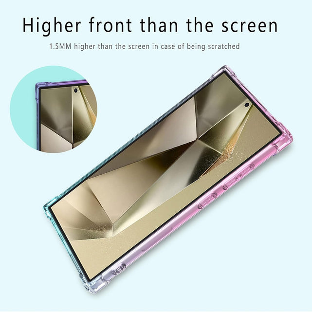 Redpepper Galaxy S25 Ultra Cover Gomma Viola Blu Pellicola