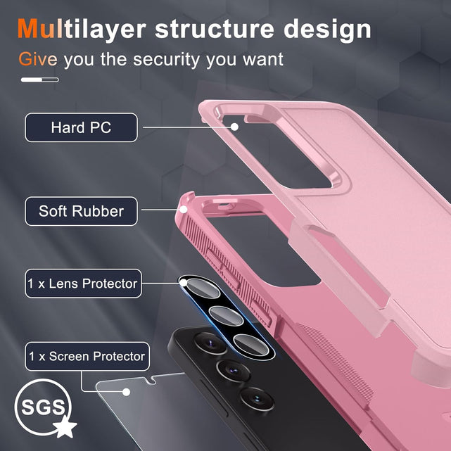 Redpepper Galaxy S25 Cover Verde Menta Kit Vetro Lenti