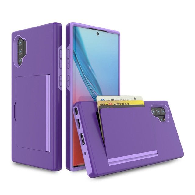Redpepper Galaxy Cases Note 10 Plus cover portacarte antiurto