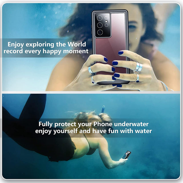 Redpepper Galaxy S22 Ultra Cover Impermeabile IP68 Trasparente