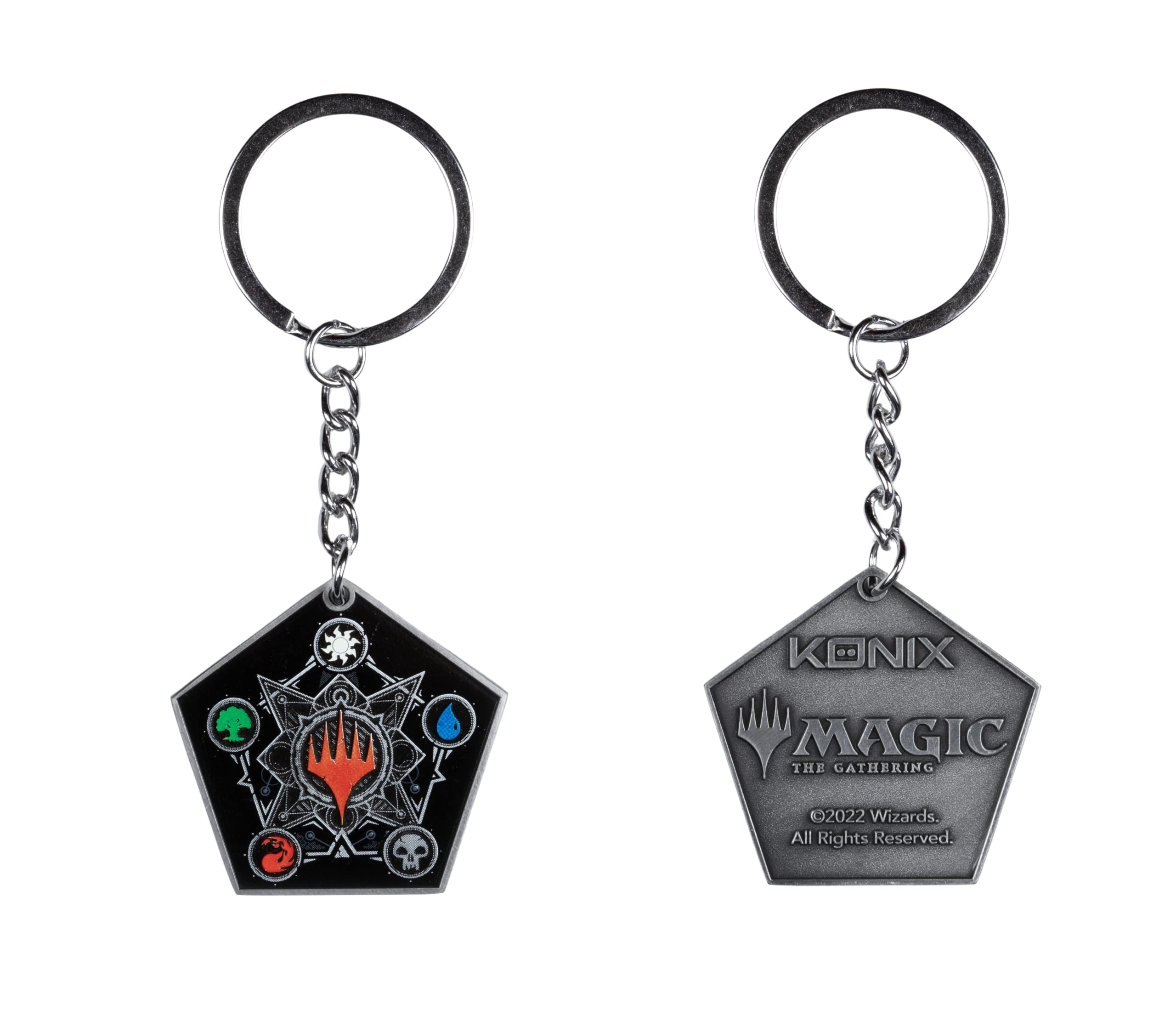 Konix Licensed Merchandise Portachiavi Metallo Nero 4 cm Mimic