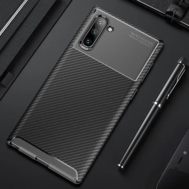 Redpepper Note 10 Plus custodia carbonio bumper nero