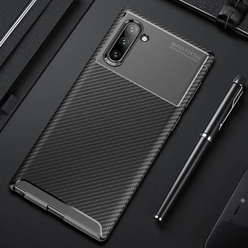 Redpepper Note 10 Plus custodia carbonio bumper nero