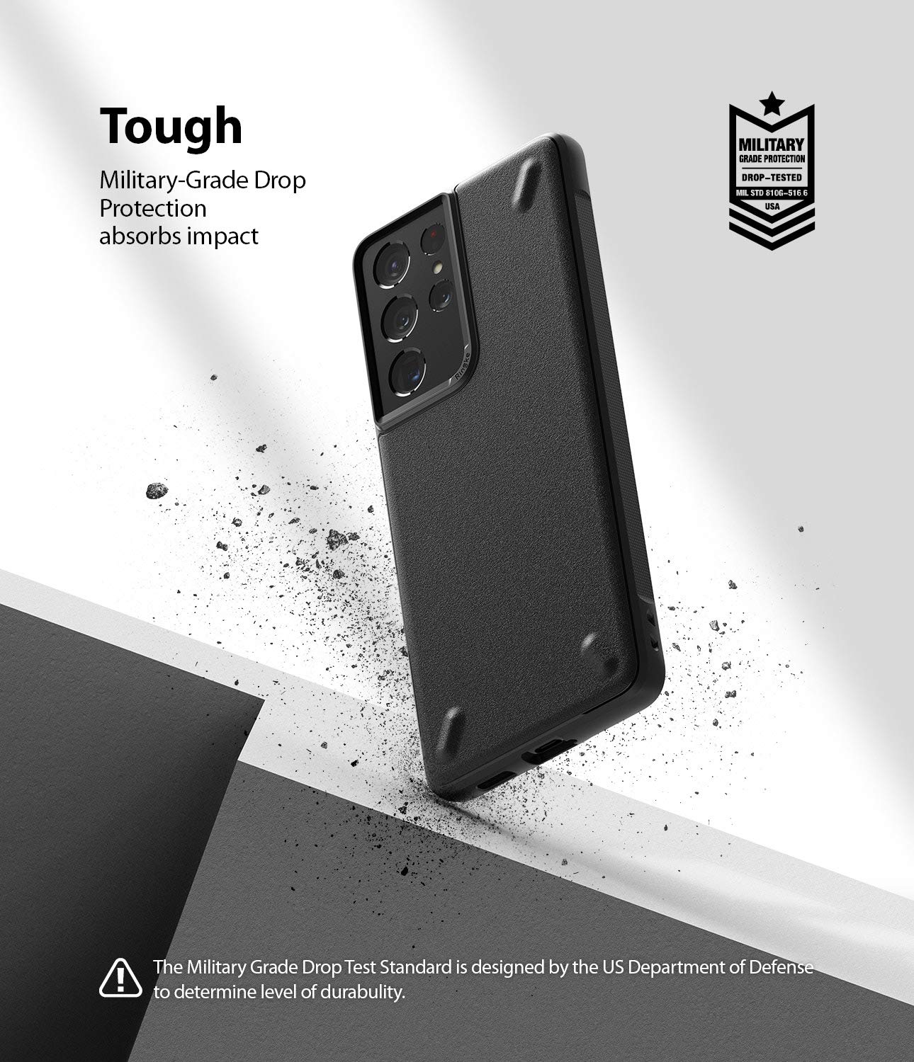 Ringke Onyx Galaxy S21 Ultra Cover Nera Black TPU