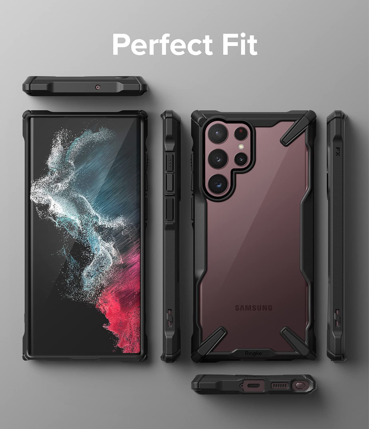 Ringke Fusion-X Cover Galaxy S22 Ultra Antiruto Black
