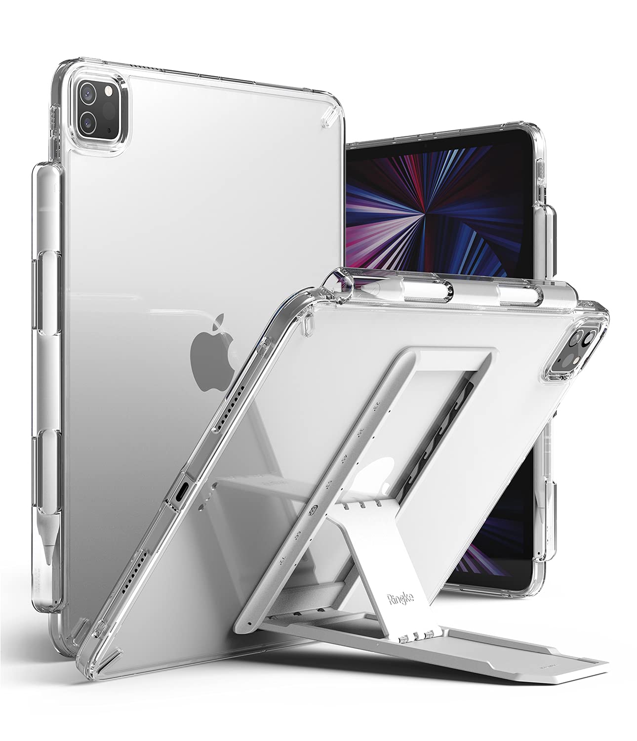 Ringke Fusion Plus iPad Pro 11 cover tablet Clear Light Gray stand