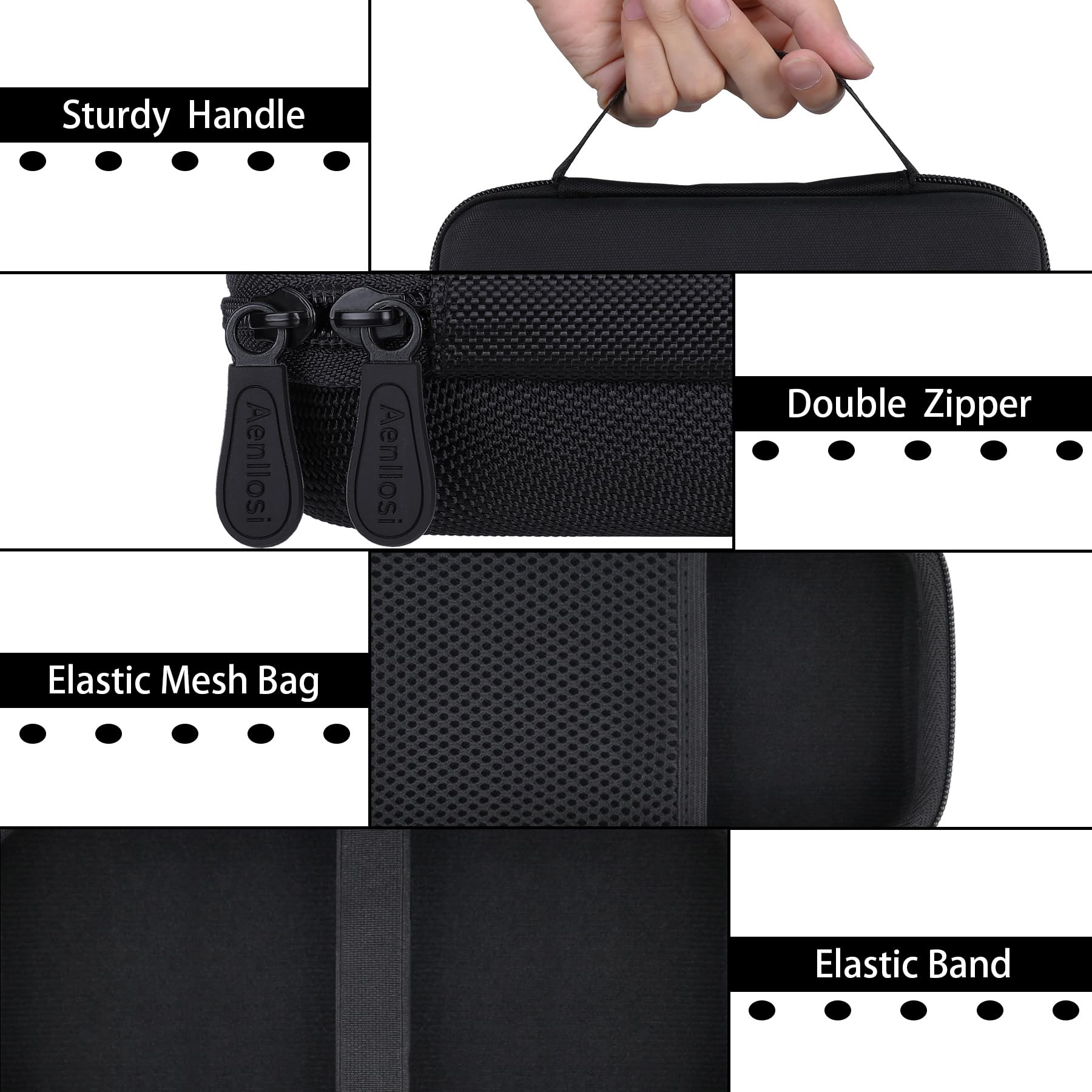 Aenllosi Custodia Rigida ASUS ROG Tessen Controller Nero EVA