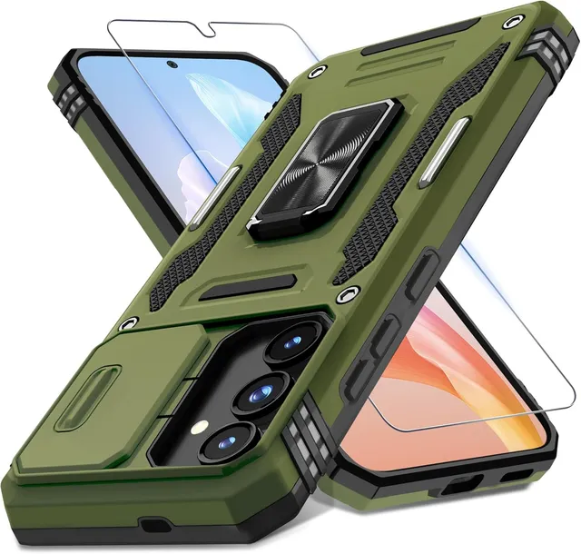 Redpepper Galaxy S25+ cover verde copri camera +pellicola