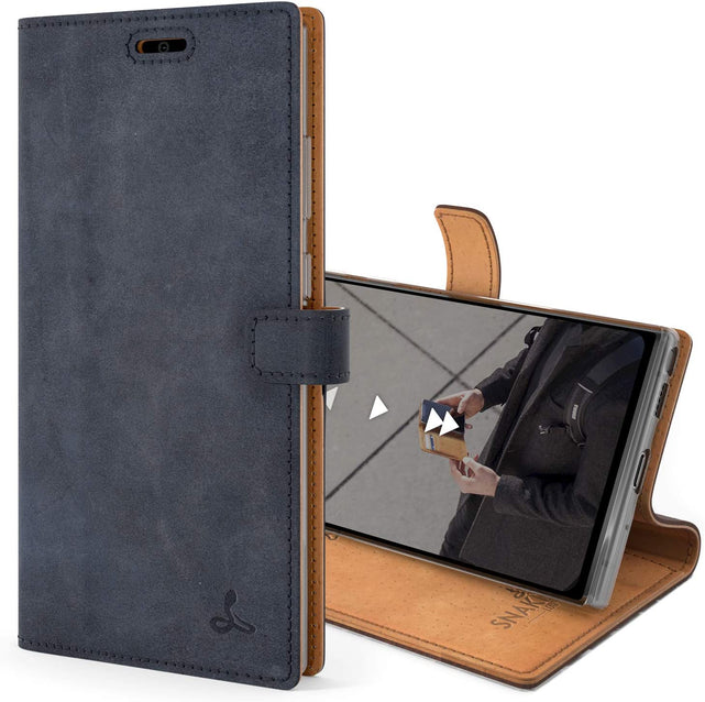 Redpepper Note 20 Ultra custodia portafoglio pelle nera