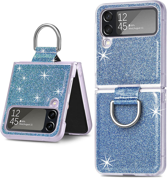 Redpepper Galaxy Z Flip 4 cover pelle oro glitter