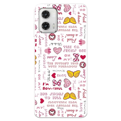 La Casa de las Carcasas Licenze Ufficiali Motorola Moto G73 5G custodia Minnie trasparente
