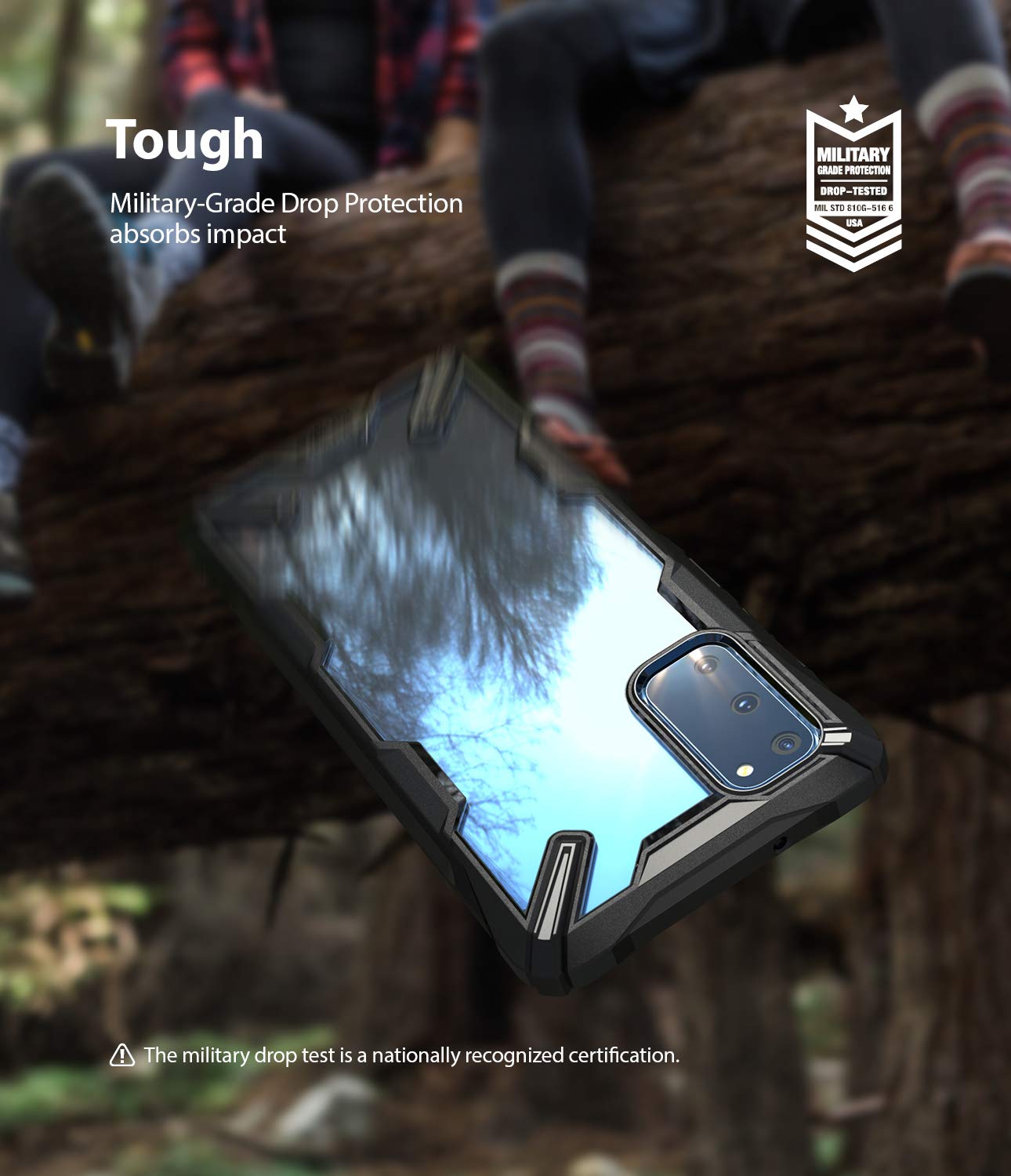Ringke Fusion-X Custodia Galaxy S20 6.2 Nera Antiurto TPU