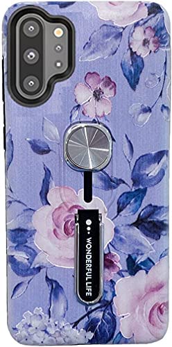 Redpepper Note 10 Plus cover verde foglie con anello