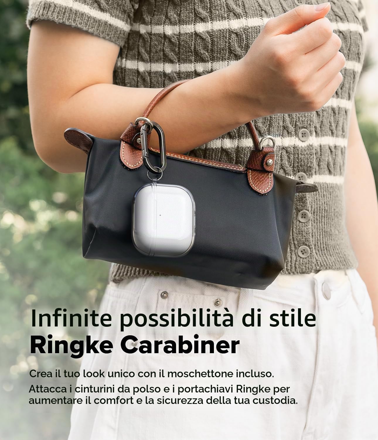 Ringke Air Cover AirPods 4 custodia Clear TPU
