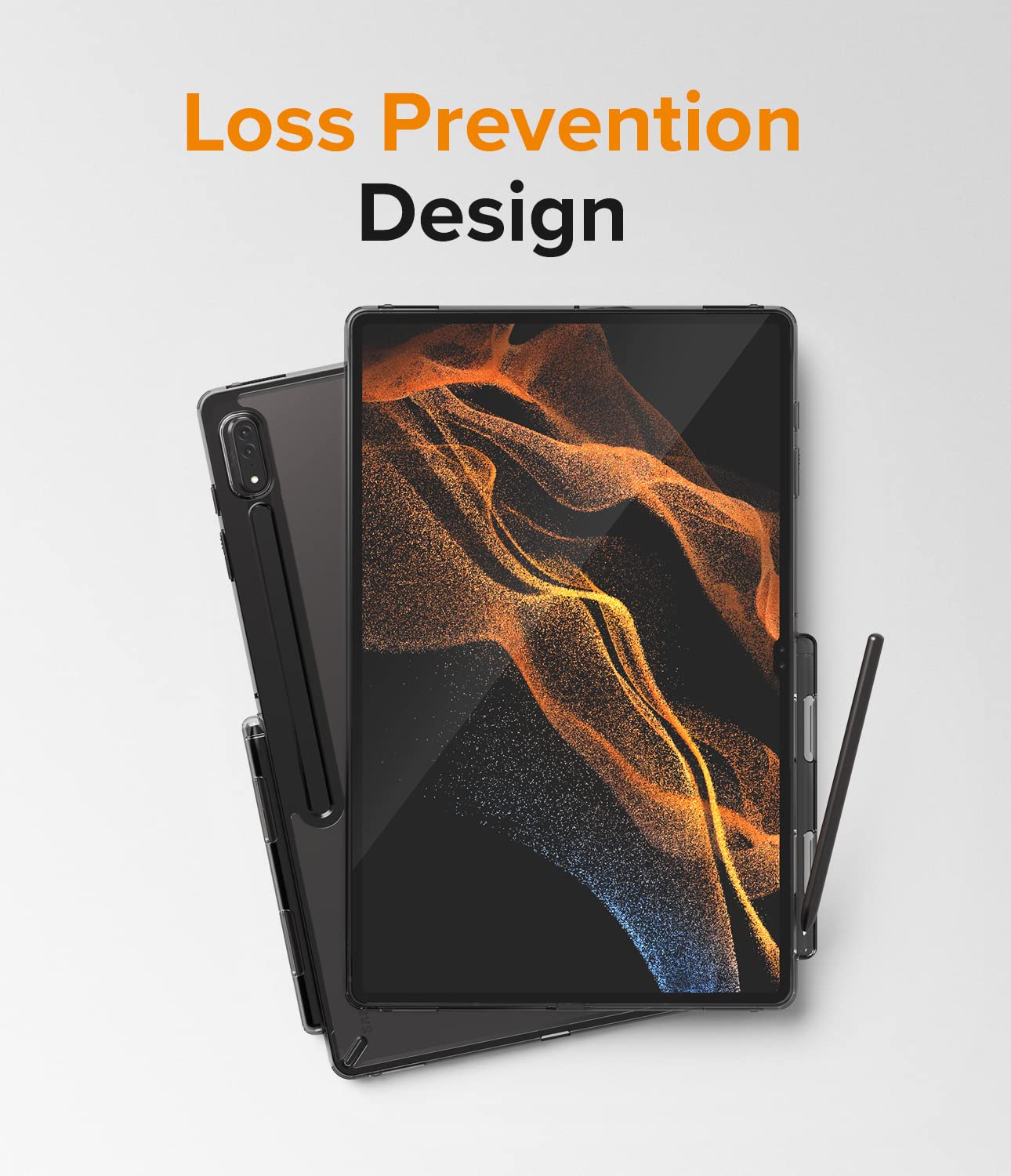 Ringke Fusion Cover Galaxy Tab S8 Ultra Trasparente Smoke Black