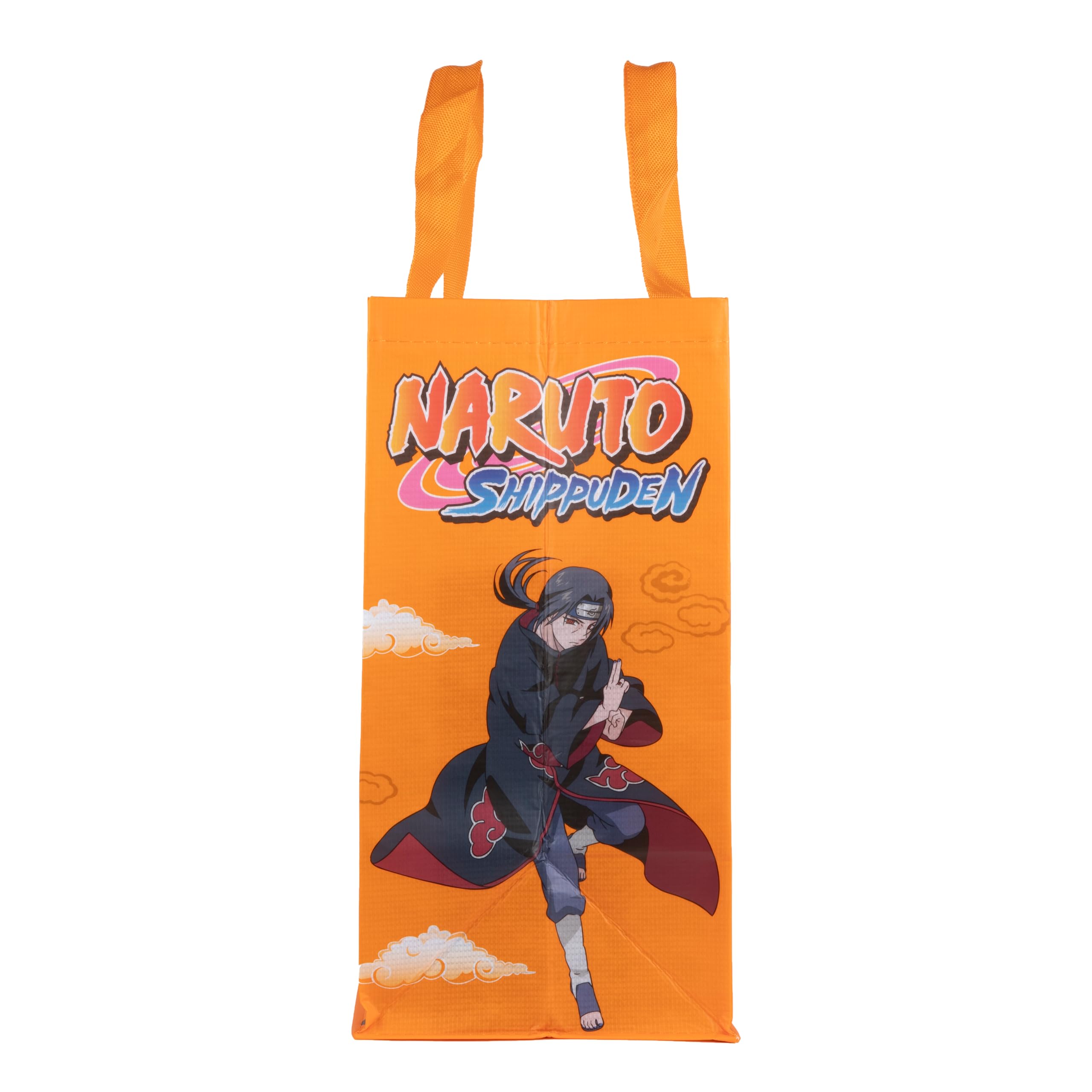 Konix Naruto Shippuden borsa spesa arancione 40x45x20 riciclata