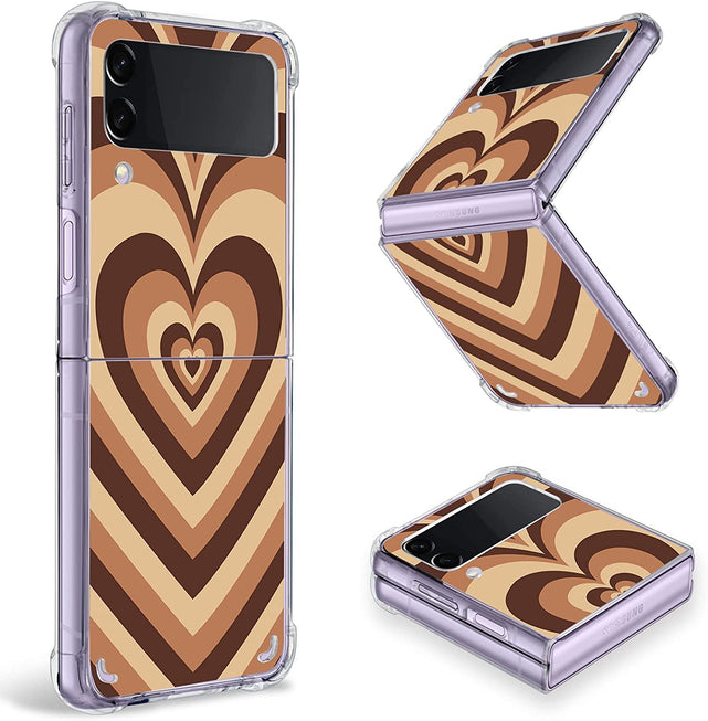 Redpepper Galaxy Z Flip 4 Cover Leopardo Nera Trasparente