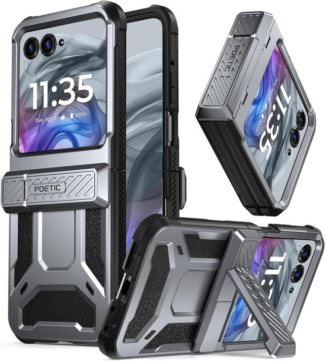 Redpepper Razr Plus 2024 cover rugged rossa con stand