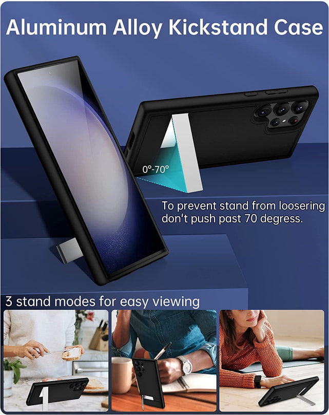Redpepper Galaxy S23 Ultra cover con cavalletto alluminio