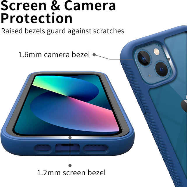 Redpepper Apple Cases Cover iPhone 13 Mini 5.4 Trasparente Blu