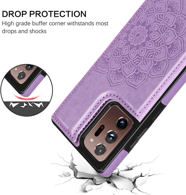Redpepper Galaxy Note 20 Ultra cover portafoglio pelle nero